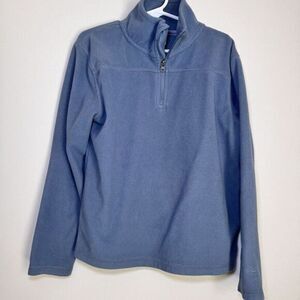 Alpine Design Youth Small (6/7) Blue 1/4‎ Zip Fleece Pull Over Sweatshirt Jacket